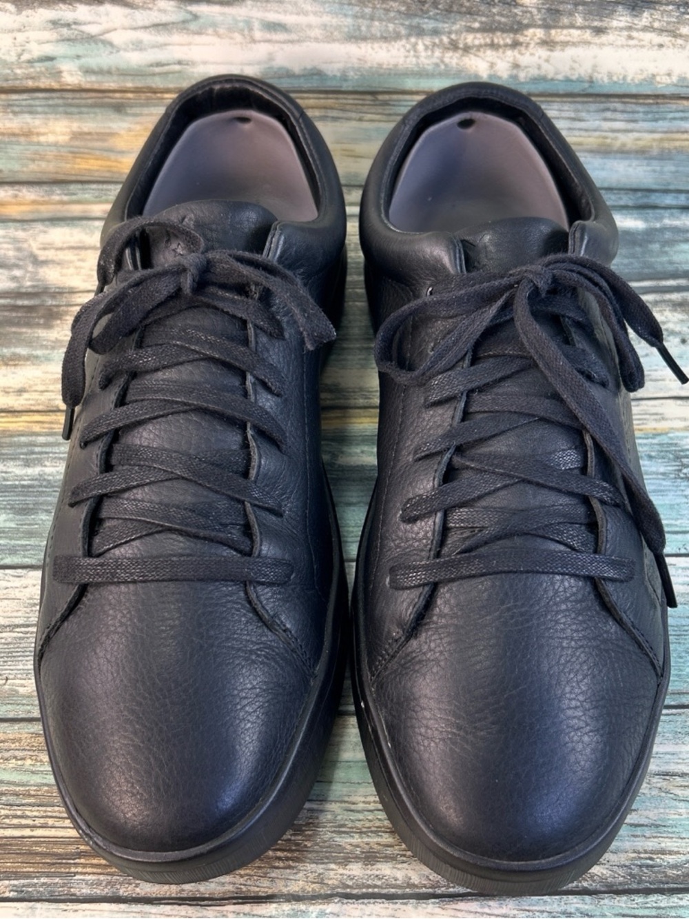 Mozo Finn ll Shoes For Crews Sneakers Mens 12 Black Leather Server Waiter Work
